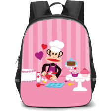 Paul Frank Backpack StudentPack - Monkey Baking Cartoon Art