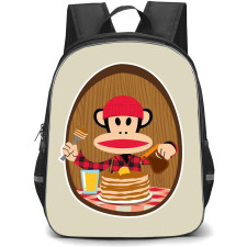 Paul Frank Backpack StudentPack - Monkey with Pancakes Cartoon Art