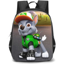 Paw Patrol Rocky School Backpack StudentPack - Rocky Portrait Mountain Background