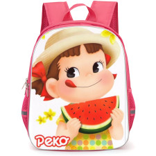 Peko and Poko Backpack StudentPack - Peko Holding a Watermelon Cartoon Art