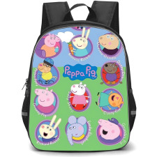 Peppa Pig School Backpack StudentPack - Characters Avatar Sky Background