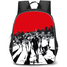 Persona 5 Backpack StudentPack - Characters Silhouette City Background