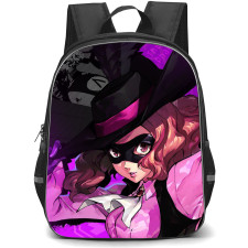 Persona 5 Haru Okumura Backpack StudentPack - Haru Okumura Noir Purple Background