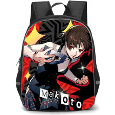 Persona 5 Makoto Niijima Backpack StudentPack - Makoto Niijima Holding Mask Left Punch