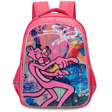 The Pink Panther Backpack StudentPack - The Pink Panther Graffiti Art Poster