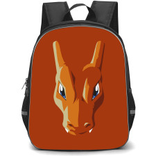 Pokemon Charizard Backpack StudentPack - Charizard Avatar Rust Background
