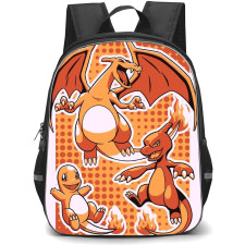 Pokemon Charmander Backpack StudentPack - Charmander Evolution Cartoon Art