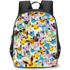 Pokemon Eevee Backpack StudentPack - Eevee Sticker Collage