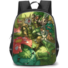 Pokemon Backpack StudentPack - Grass Element Chilling