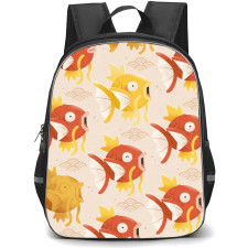 Pokemon Magikarp Backpack StudentPack - Magikarp Pattern Beige Background