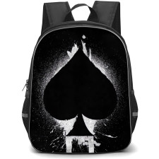 Poker Backpack Student Pack - Cards Scatter Black And Red