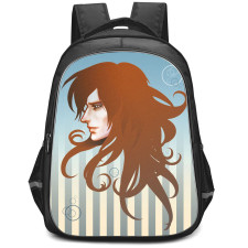 Ponyo Fujimoto Backpack StudentPack - Fujimoto Side Avatar On Stripe Background