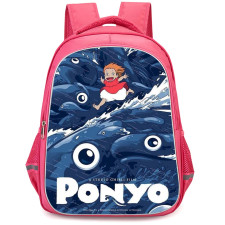 Ponyo Backpack StudentPack - Ponyo Running On Water Poster