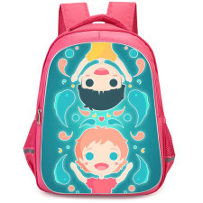 Ponyo Backpack StudentPack - Ponyo And Sosuke Up Side Down Poster