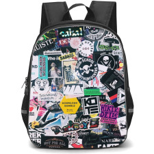 Pop Art Pattern Backpack StudentPack - Download Bumble Street Sticker Art Collage