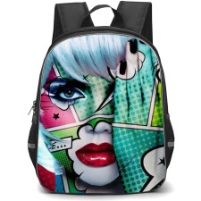 Pop Art Pattern Backpack StudentPack - Monica Nowak Art One Eye Closed