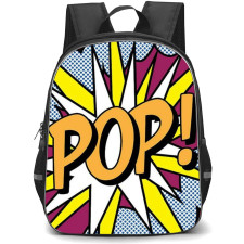 Pop Art Pattern Backpack StudentPack - Pop Expression Comic Art