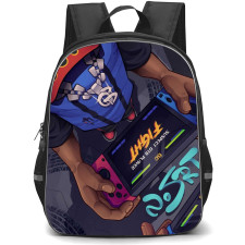 Pop Art Pattern Backpack StudentPack - Psp Battle Broken Skateboard