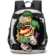 Pop Art Pattern Backpack StudentPack - Simpsons Joker Hundred Dollars
