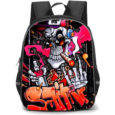 Pop Art Pattern Backpack StudentPack - Skeleton Spray Painting
