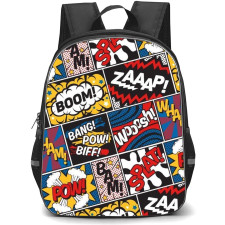 Pop Art Pattern Backpack StudentPack - Expressions Collage Comic Art