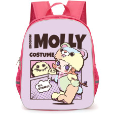 Pop Mart Molly Backpack StudentPack - Molly Bear Costume Illustration