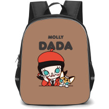 Pop Mart Molly Backpack StudentPack - Molly Dada Avatar Brown Background