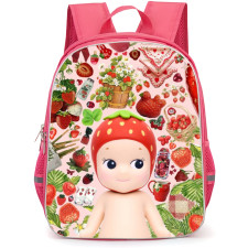 Sonny Angel Backpack StudentPack - Sonny Angels Berry Portrait Strawberry Background