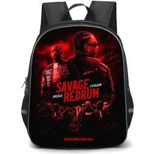 21 Savage Backpack StudentPack - 21 Savage Redrum America United Kingdom Red Effect Poster