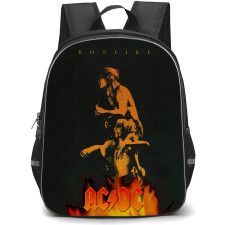 ACDC Backpack StudentPack - ACDC Bon Fire Retro Art Poster