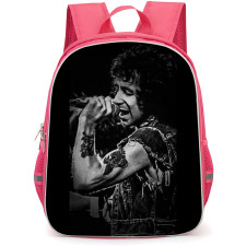 ACDC Bon Scott Backpack StudentPack - ACDC Bon Scott Singing Grayscale Poster
