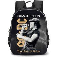 ACDC Brian Johnson Backpack StudentPack - ACDC Brian Johnson The Lives of Brian - A Memoir Book Cover Poster
