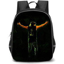 ACDC Brian Johnson Backpack StudentPack - ACDC Brian Johnson Standing Back On Stage Poster