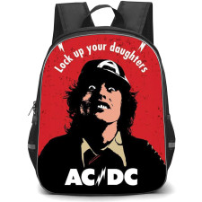 ACDC Backpack StudentPack - ACDC Lock Up Your Daughters Illustration Art Vintage Poster