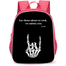 ACDC Backpack StudentPack - ACDC Lyrics For Those About To Rock Poster