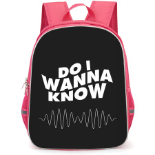 Arctic Monkeys Backpack StudentPack - Arctic Monkeys Do I Wanna Know Lyrics On Black Background