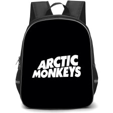 Arctic Monkeys Backpack StudentPack - Arctic Monkeys Logo On Black Background
