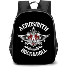 Aerosmith Backpack StudentPack - Aerosmith Vintage Logo On Black Background