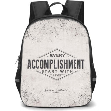 Backstreet Boys Brian Littrell Backpack StudentPack - Brian Littrell Quote Every Accomplishment Start Poster