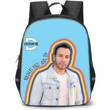 Backstreet Boys Howie Dorough Backpack StudentPack - Howie Dorough Which One Am I Sticker On Skyblue Background