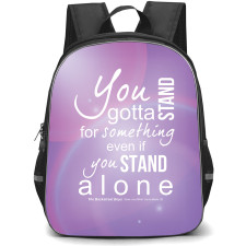 Backstreet Boys Backpack StudentPack - Backstreet Boys Quote You Gotta Stand Purple Poster