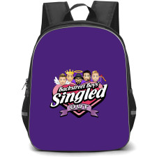 Backstreet Boys Backpack StudentPack - Backstreet Boys The Singled Out Gameshow Logo On Purple Background