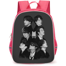BTS Backpack StudentPack - BTS Army Grayscale Poster