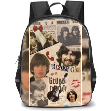 The Beatles George Harrison Backpack StudentPack - The Beatles George Harrison Elizes Shuffle Poster