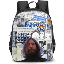 The Beatles John Lennon Backpack StudentPack - The Beatles John Lennon Hare Krishna Poster