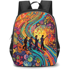 The Beatles Backpack StudentPack - The Beatles Psychedelic Art Poster