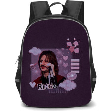 The Beatles Ringo Starr Backpack StudentPack - The Beatles Ringo Starr Candid Picture On Purple Graphic Art