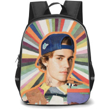 Justin Bieber Backpack StudentPack - Justin Bieber Portrait Retro
