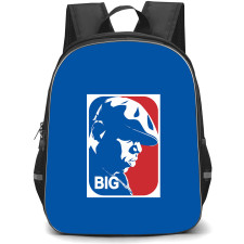 Biggie Smalls Backpack StudentPack - Biggie Smalls Side Portrait Blue Red Illustration Art Sticker