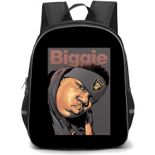 Biggie Smalls Backpack StudentPack - Biggie Smalls Vector Art On Black Background